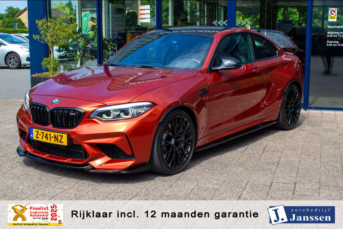 BMW M2 DCT Competition | Prijs rijklaar incl. 12 mnd garantie | Navi Adaptive Led 19"Lmv Cruise Pdc Camera Leder Stoelverw BMW M2 DCT Competition | Prijs rijklaar incl. 12 mnd garantie | Navi Adaptive Led 19"Lmv Cruise Pdc Camera Leder Stoelverw