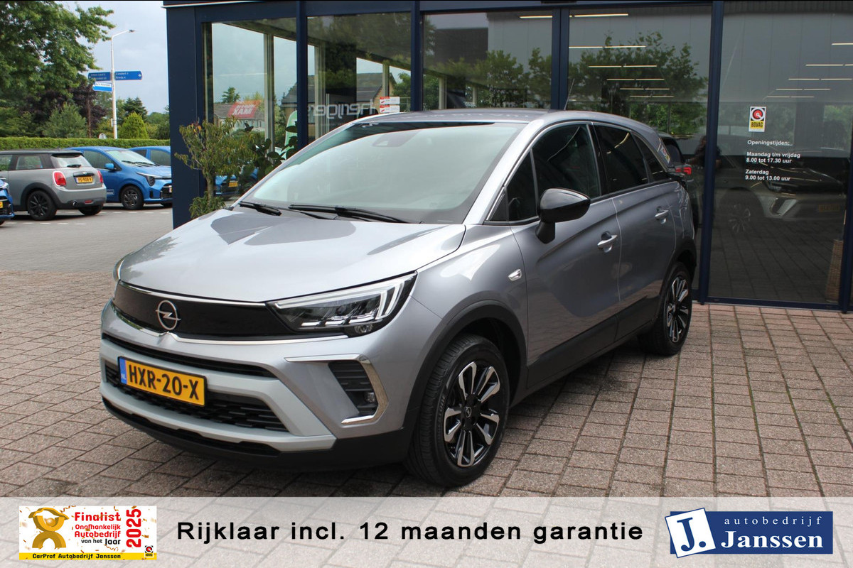 Opel Crossland 1.2 Turbo Elegance | Prijs rijklaar incl. 12 mnd garantie | Navi Clima Stoel,-Stuurverwarming