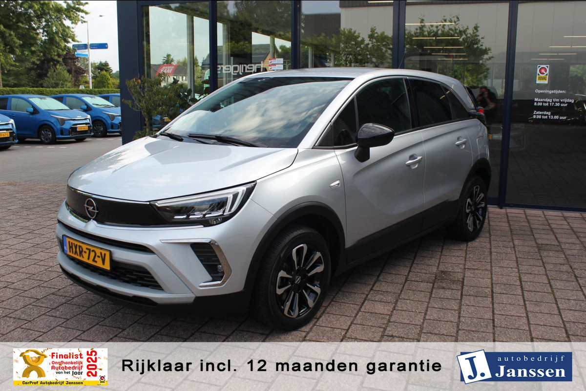 Opel Crossland 1.2 Turbo Elegance | Prijs rijklaar incl. 12 mnd garantie | Navi Clima Stoel,-Stuurverwarming Opel Crossland 1.2 Turbo Elegance | Prijs rijklaar incl. 12 mnd garantie | Navi Clima Stoel,-Stuurverwarming