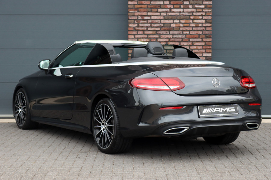 Mercedes-Benz C-Klasse Cabrio 220 d AMG Line | Airscarf | Burmester | Surround Camera | Leder | Keyless Go | Leder | Stoelverwarming | Dodehoekassistent | Apple Carplay/Android Auto |