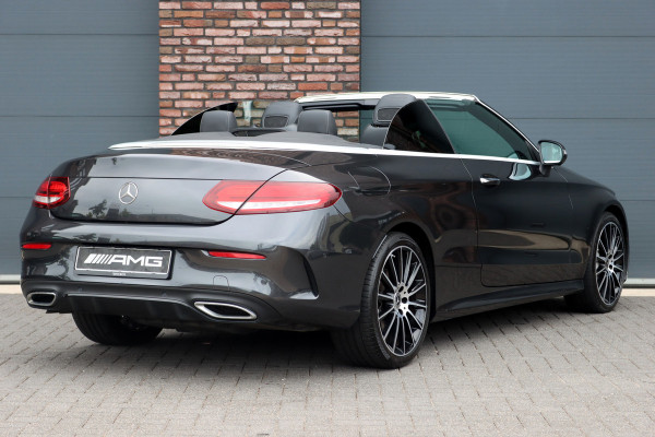 Mercedes-Benz C-Klasse Cabrio 220 d AMG Line | Airscarf | Burmester | Surround Camera | Leder | Keyless Go | Leder | Stoelverwarming | Dodehoekassistent | Apple Carplay/Android Auto |
