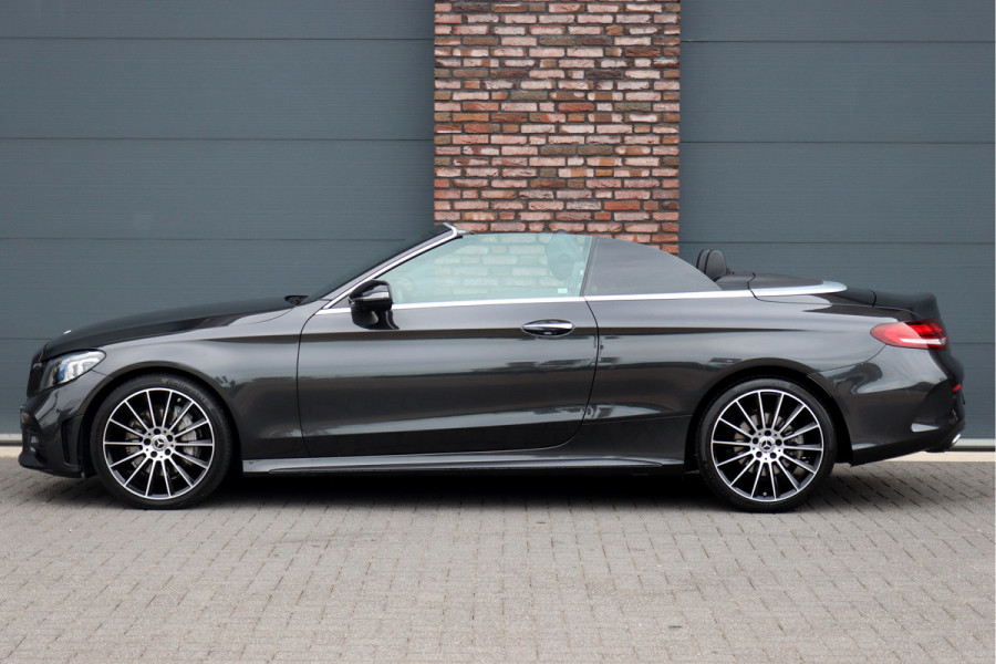 Mercedes-Benz C-Klasse Cabrio 220 d AMG Line | Airscarf | Burmester | Surround Camera | Leder | Keyless Go | Leder | Stoelverwarming | Dodehoekassistent | Apple Carplay/Android Auto |