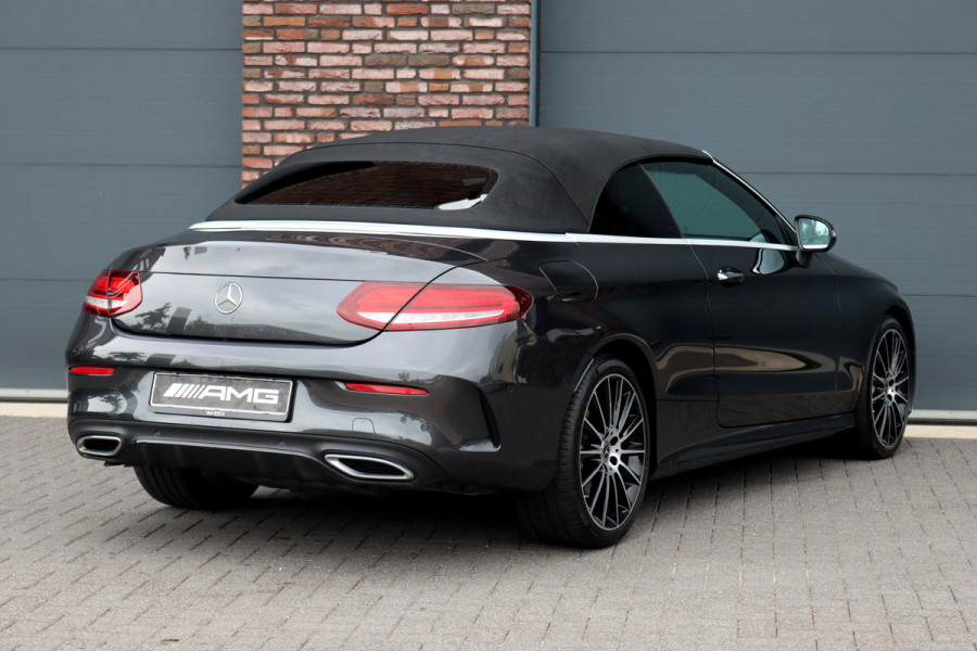 Mercedes-Benz C-Klasse Cabrio 220 d AMG Line | Airscarf | Burmester | Surround Camera | Leder | Keyless Go | Leder | Stoelverwarming | Dodehoekassistent | Apple Carplay/Android Auto |