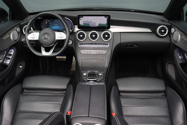Mercedes-Benz C-Klasse Cabrio 220 d AMG Line | Airscarf | Burmester | Surround Camera | Leder | Keyless Go | Leder | Stoelverwarming | Dodehoekassistent | Apple Carplay/Android Auto |
