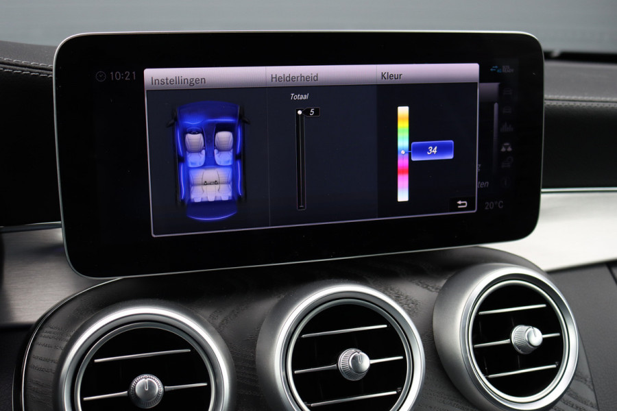 Mercedes-Benz C-Klasse Cabrio 220 d AMG Line | Airscarf | Burmester | Surround Camera | Leder | Keyless Go | Leder | Stoelverwarming | Dodehoekassistent | Apple Carplay/Android Auto |
