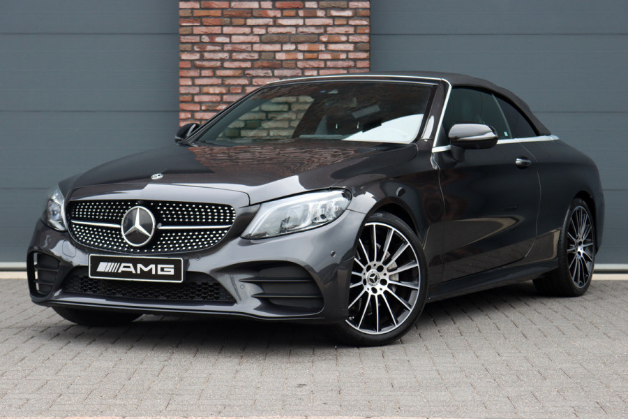Mercedes-Benz C-Klasse Cabrio 220 d AMG Line | Airscarf | Burmester | Surround Camera | Leder | Keyless Go | Leder | Stoelverwarming | Dodehoekassistent | Apple Carplay/Android Auto |