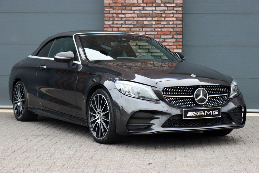 Mercedes-Benz C-Klasse Cabrio 220 d AMG Line | Airscarf | Burmester | Surround Camera | Leder | Keyless Go | Leder | Stoelverwarming | Dodehoekassistent | Apple Carplay/Android Auto |