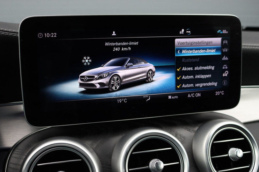 Mercedes-Benz C-Klasse Cabrio 220 d AMG Line | Airscarf | Burmester | Surround Camera | Leder | Keyless Go | Leder | Stoelverwarming | Dodehoekassistent | Apple Carplay/Android Auto |