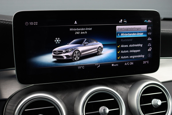 Mercedes-Benz C-Klasse Cabrio 220 d AMG Line | Airscarf | Burmester | Surround Camera | Leder | Keyless Go | Leder | Stoelverwarming | Dodehoekassistent | Apple Carplay/Android Auto |