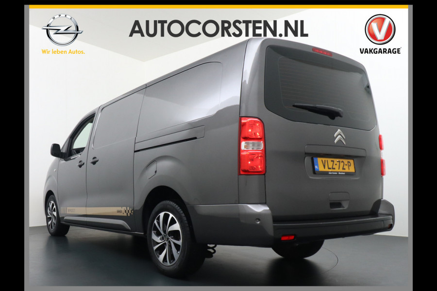 Citroën Jumpy XL 2.0HDI 145pk L3 3Pers.Navi Apple Carplay Android Auto Financial Lease €301,- p/mnd Airco 2xSchuifdeur Pdc Cruise DAB+ Bordher Citroen Connect Regen/Lichtsensor Dodehoeksensor SpoorAssist Voorruit+Wisserverwarmd 1e Eigenaar Euro 6 370Nm koppel nieuwprijs 51.000 euro inc bpm