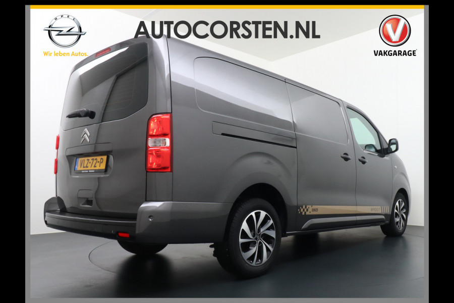 Citroën Jumpy XL 2.0HDI 145pk L3 3Pers.Navi Apple Carplay Android Auto Financial Lease €301,- p/mnd Airco 2xSchuifdeur Pdc Cruise DAB+ Bordher Citroen Connect Regen/Lichtsensor Dodehoeksensor SpoorAssist Voorruit+Wisserverwarmd 1e Eigenaar Euro 6 370Nm koppel nieuwprijs 51.000 euro inc bpm