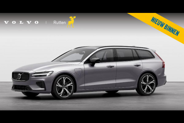 Volvo V60 T6 350PK Automaat Plug-in hybrid AWD Ultra Dark / Panoramadak / Napa leder / Open grid textiel / Extra getint glas / 19 5-Triple spaaks velgen / Harman Kardon