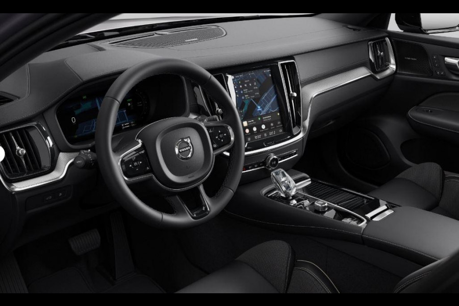 Volvo V60 T6 350PK Automaat Plug-in hybrid AWD Ultra Dark / Panoramadak / Napa leder / Open grid textiel / Extra getint glas / 19 5-Triple spaaks velgen / Harman Kardon
