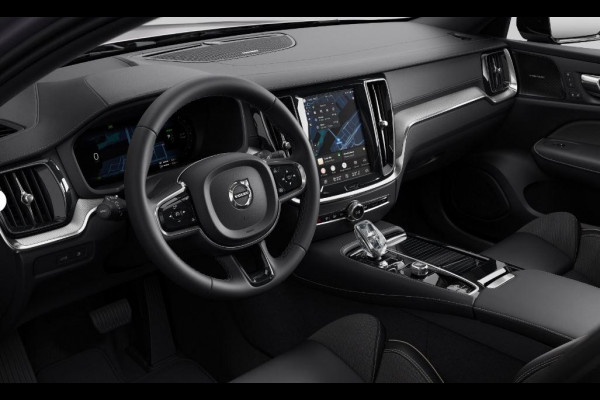 Volvo V60 T6 350PK Automaat Plug-in hybrid AWD Ultra Dark / Panoramadak / Napa leder / Open grid textiel / Extra getint glas / 19 5-Triple spaaks velgen / Harman Kardon
