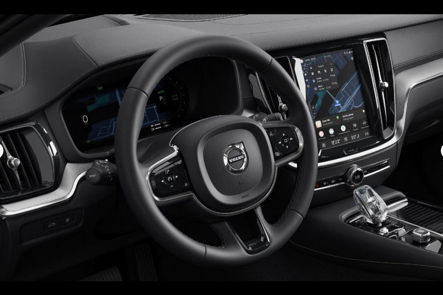 Volvo V60 T6 350PK Automaat Plug-in hybrid AWD Ultra Dark / Panoramadak / Napa leder / Open grid textiel / Extra getint glas / 19 5-Triple spaaks velgen / Harman Kardon