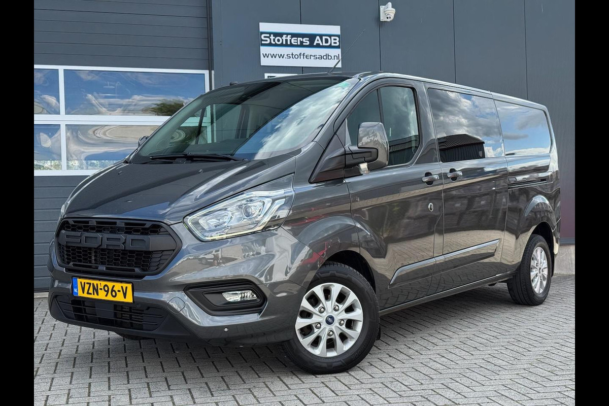 Ford Transit Custom 2.0 TDCI 131pk L2H1 Limited DC | D-RIEM NIEUW! | 2x SCHUIF | Navi | Camera | Raptor | CarPlay | Trekhaak | 5-p