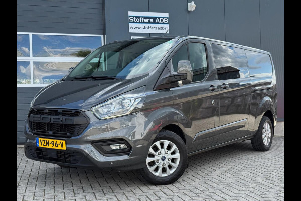 Ford Transit Custom 2.0 TDCI 131pk L2H1 Limited DC | D-RIEM NIEUW! | 2x SCHUIF | Navi | Camera | Raptor | CarPlay | Trekhaak | 5-p