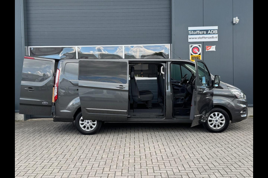 Ford Transit Custom 2.0 TDCI 131pk L2H1 Limited DC | D-RIEM NIEUW! | 2x SCHUIF | Navi | Camera | Raptor | CarPlay | Trekhaak | 5-p
