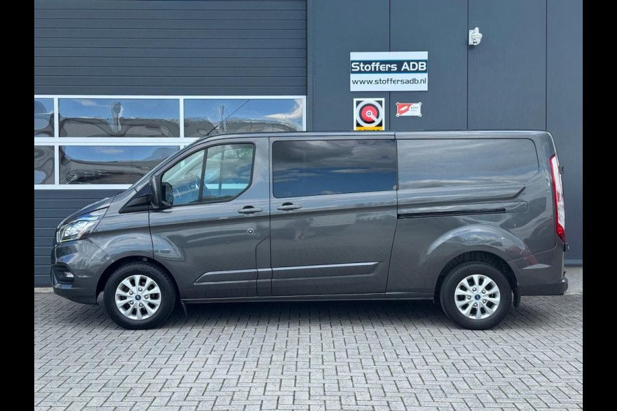 Ford Transit Custom 2.0 TDCI 131pk L2H1 Limited DC | D-RIEM NIEUW! | 2x SCHUIF | Navi | Camera | Raptor | CarPlay | Trekhaak | 5-p