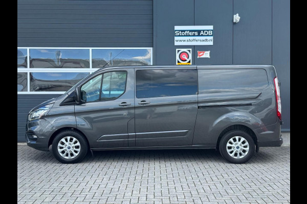 Ford Transit Custom 2.0 TDCI 131pk L2H1 Limited DC | D-RIEM NIEUW! | 2x SCHUIF | Navi | Camera | Raptor | CarPlay | Trekhaak | 5-p