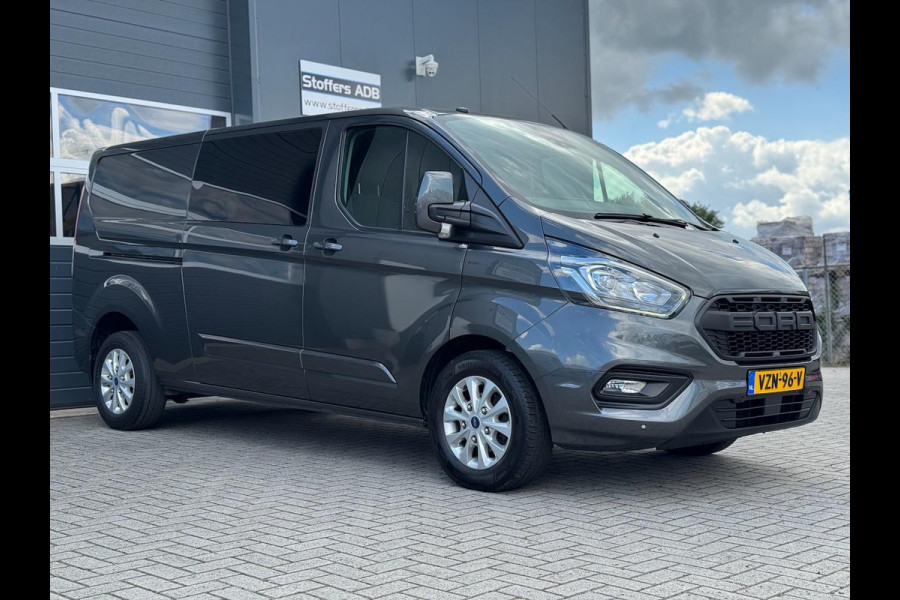 Ford Transit Custom 2.0 TDCI 131pk L2H1 Limited DC | D-RIEM NIEUW! | 2x SCHUIF | Navi | Camera | Raptor | CarPlay | Trekhaak | 5-p