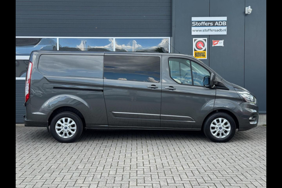 Ford Transit Custom 2.0 TDCI 131pk L2H1 Limited DC | D-RIEM NIEUW! | 2x SCHUIF | Navi | Camera | Raptor | CarPlay | Trekhaak | 5-p
