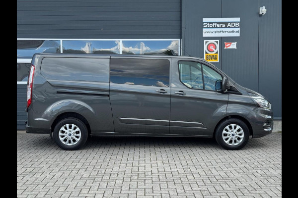 Ford Transit Custom 2.0 TDCI 131pk L2H1 Limited DC | D-RIEM NIEUW! | 2x SCHUIF | Navi | Camera | Raptor | CarPlay | Trekhaak | 5-p