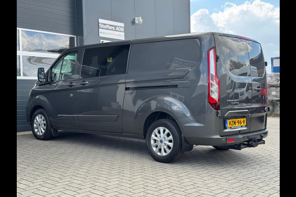 Ford Transit Custom 2.0 TDCI 131pk L2H1 Limited DC | D-RIEM NIEUW! | 2x SCHUIF | Navi | Camera | Raptor | CarPlay | Trekhaak | 5-p
