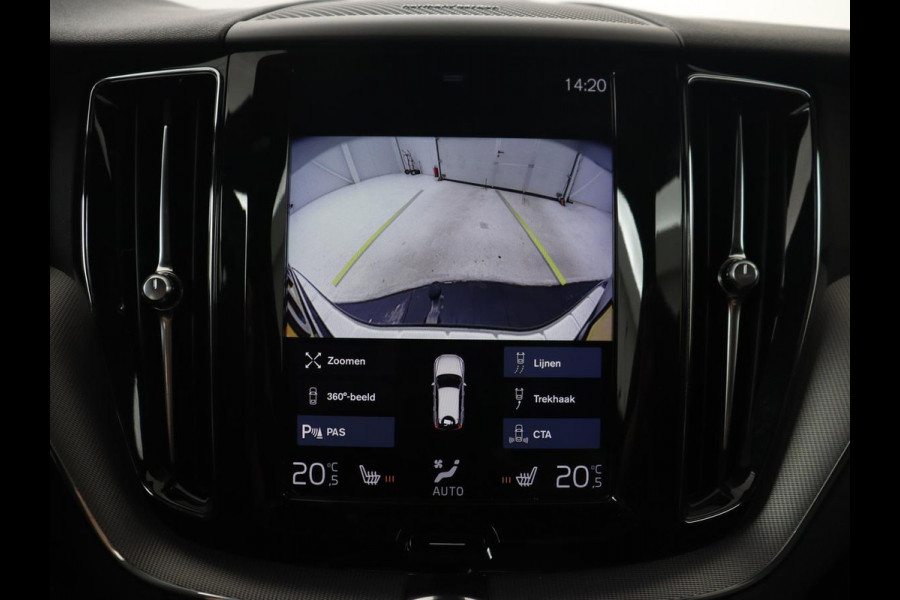 Volvo XC60 2.0 T5 R Design | Panoramadak | Trekhaak | Adaptive cruise | Leder/Alcantara | Camera | Head-Up | Stoelverwarming | Carplay | Navigatie | Full LED | Harman/Kardon