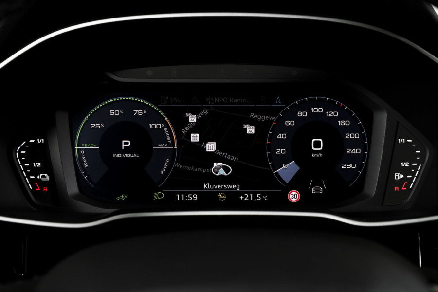 Audi Q3 45 TFSI e S edition S-line - Automaat | Dig. Cockpit | Adapt. Cruise | PDC | NAV + App. Connect | ECC | DAB | Elek. Klep | Elek. Trekhaak | LM 20" |