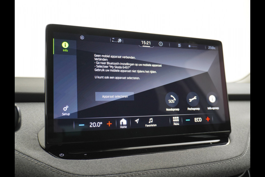 Škoda ENYAQ iV 60 180PK Apple Carplay Android NaviCamera 20" Matrix-Led Pdc-a+v Ecc Lmv Parkeerpakket Stoel+Stuurverwarming Comfortpakket Sport Lichtpakket Dab Keyless advanced Bluetooth Cruise ControlRijstrooksensor Connected services Privacy Glas 1e Eigenaar Nieuwprijs €45.125 Origineel Nederlandse Auto