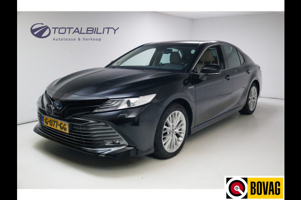 Toyota Camry 2.5 Hybrid Premium Leer | Elektrisch verst.stoelen | Adaptive cruise | JBL Audio Camera, Navigatie, Stoelverwarming, Keyless, Zeer luxe uitgevoerd