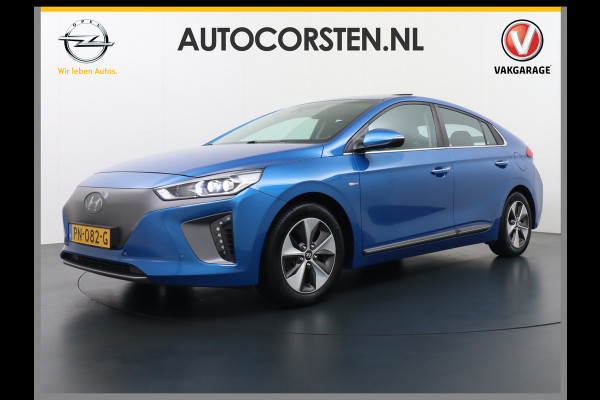 Hyundai IONIQ Premium EV Leer+elektr.Verst.+Verwarmd Schuif/Kan-dak Adapive-Cruise Apple Carplay Android Auto Navi Ecc Camera Pdc Bank+stoel+S Memory Keyless DAB Stoel Elek.Verstelbaar Led Bluetooth Regensensor Rijstrooksensor Origineel Nederlandse Auto Zeer Compleet!