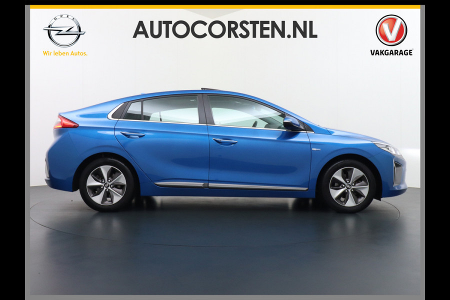 Hyundai IONIQ Premium EV Leer+elektr.Verst.+Verwarmd Schuif/Kan-dak Adapive-Cruise Apple Carplay Android Auto Navi Ecc Camera Pdc Bank+stoel+S Memory Keyless DAB Stoel Elek.Verstelbaar Led Bluetooth Regensensor Rijstrooksensor Origineel Nederlandse Auto Zeer Compleet!