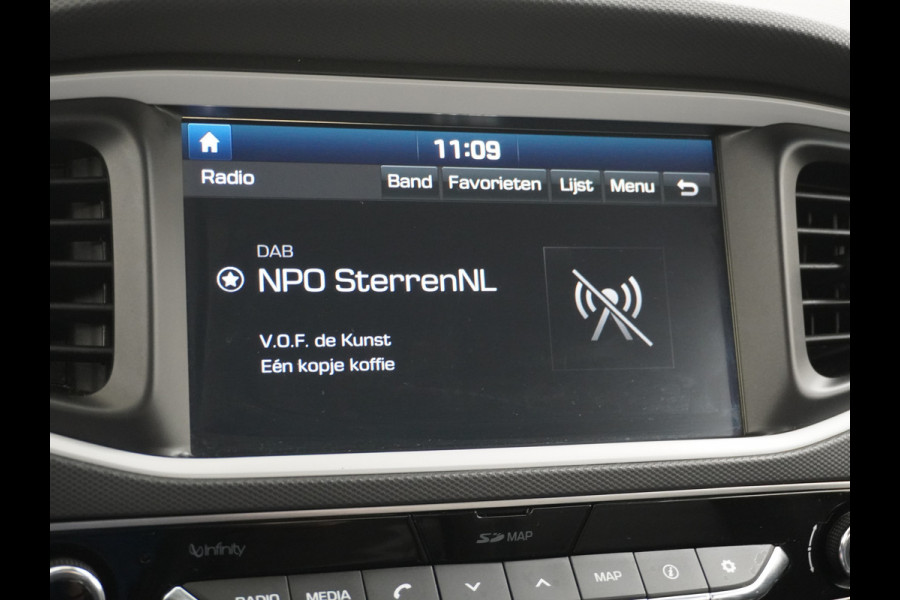 Hyundai IONIQ Premium EV Leer+elektr.Verst.+Verwarmd Schuif/Kan-dak Adapive-Cruise Apple Carplay Android Auto Navi Ecc Camera Pdc Bank+stoel+S Memory Keyless DAB Stoel Elek.Verstelbaar Led Bluetooth Regensensor Rijstrooksensor Origineel Nederlandse Auto Zeer Compleet!