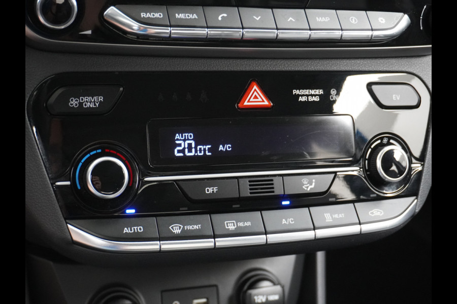 Hyundai IONIQ Premium EV Leer+elektr.Verst.+Verwarmd Schuif/Kan-dak Adapive-Cruise Apple Carplay Android Auto Navi Ecc Camera Pdc Bank+stoel+S Memory Keyless DAB Stoel Elek.Verstelbaar Led Bluetooth Regensensor Rijstrooksensor Origineel Nederlandse Auto Zeer Compleet!