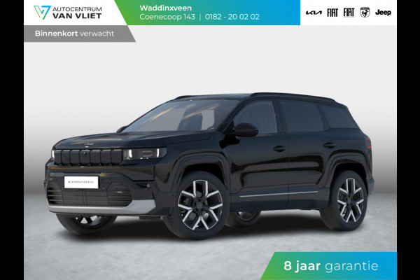 Jeep Compass First Edition 74 kWh | Adapt. Cruise | Camera | Carplay | 20" | Elektr. A-Klep | Navi | Winter Pack | Schuif/Kanteldak | Premium Pack | Conv. Pack | Warmtepomp