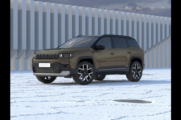 Jeep Compass First Edition 74 kWh | Adapt. Cruise | Camera | Carplay | 20" | Elektr. A-Klep | Navi | Winter Pack | Schuif/Kanteldak | Premium Pack | Conv. Pack | Warmtepomp