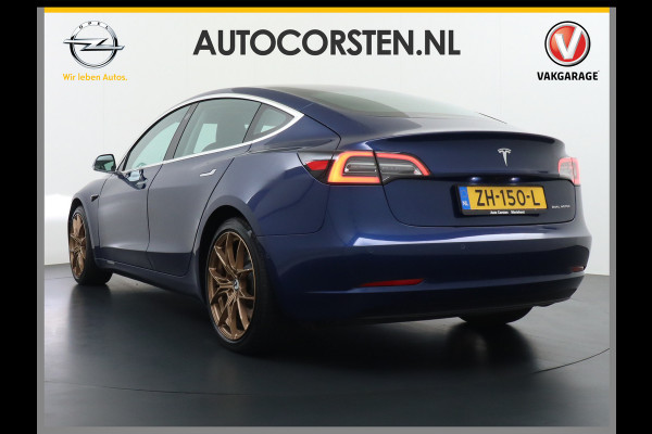 Tesla Model 3 Long Range AWD 75kWh 463PK Elektr.Achterklep ! 19"Lmv FSD-3 Computer Premium Audio AutoPilot Panoramadak Camera's Leer Adaptive- 4WD Stoel en achterbank verwarming Elektr.Stoelen+Memory+Easy-Entry WiFi 1e Eigenaar Origineel Nederlandse Auto Garantie op Accu/Motor tot 07-06-2027/192.000km