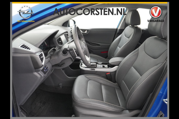 Hyundai IONIQ Premium EV Leer+elektr.Verst.+Verwarmd Schuif/Kan-dak Adapive-Cruise Apple Carplay Android Auto Navi Ecc Camera Pdc Bank+stoel+S Memory Keyless DAB Stoel Elek.Verstelbaar Led Bluetooth Regensensor Rijstrooksensor Origineel Nederlandse Auto Zeer Compleet!