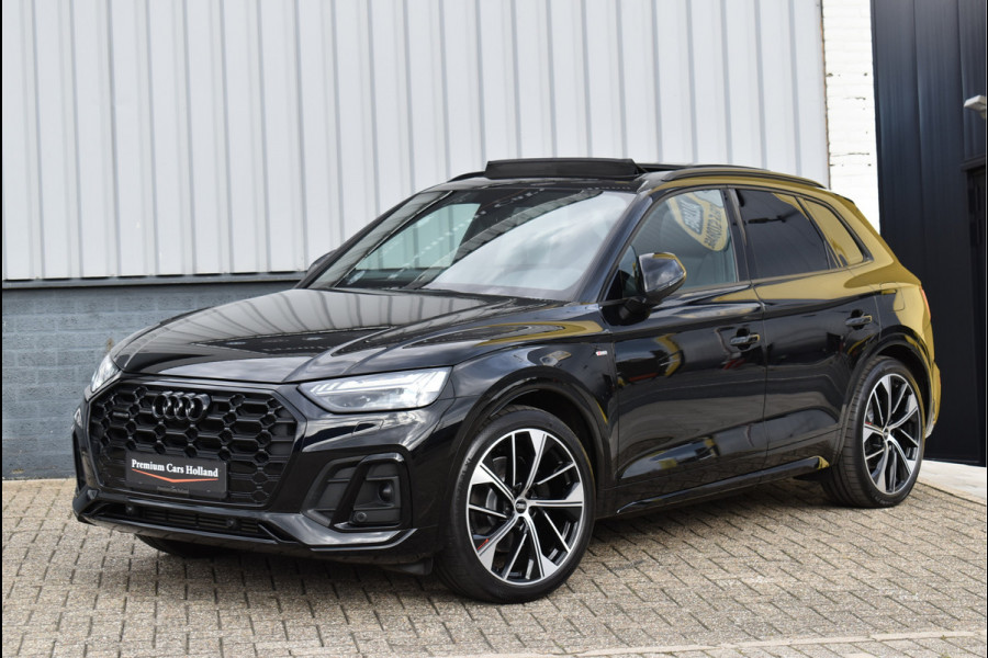 Audi Q5 50 TFSI e S-Line 299 Pk Pano Luchtvering Sfeer Keyless Matrix Led Leder SQ5 21 Inch