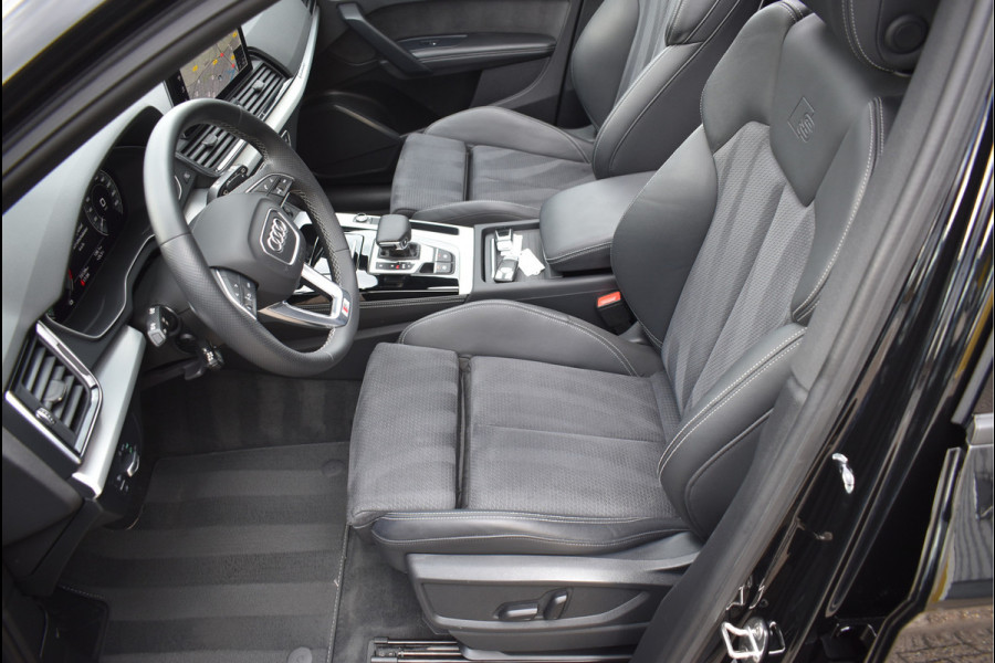 Audi Q5 50 TFSI e S-Line 299 Pk Pano Luchtvering Sfeer Keyless Matrix Led Leder SQ5 21 Inch
