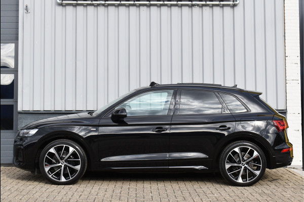 Audi Q5 50 TFSI e S-Line 299 Pk Pano Luchtvering Sfeer Keyless Matrix Led Leder SQ5 21 Inch
