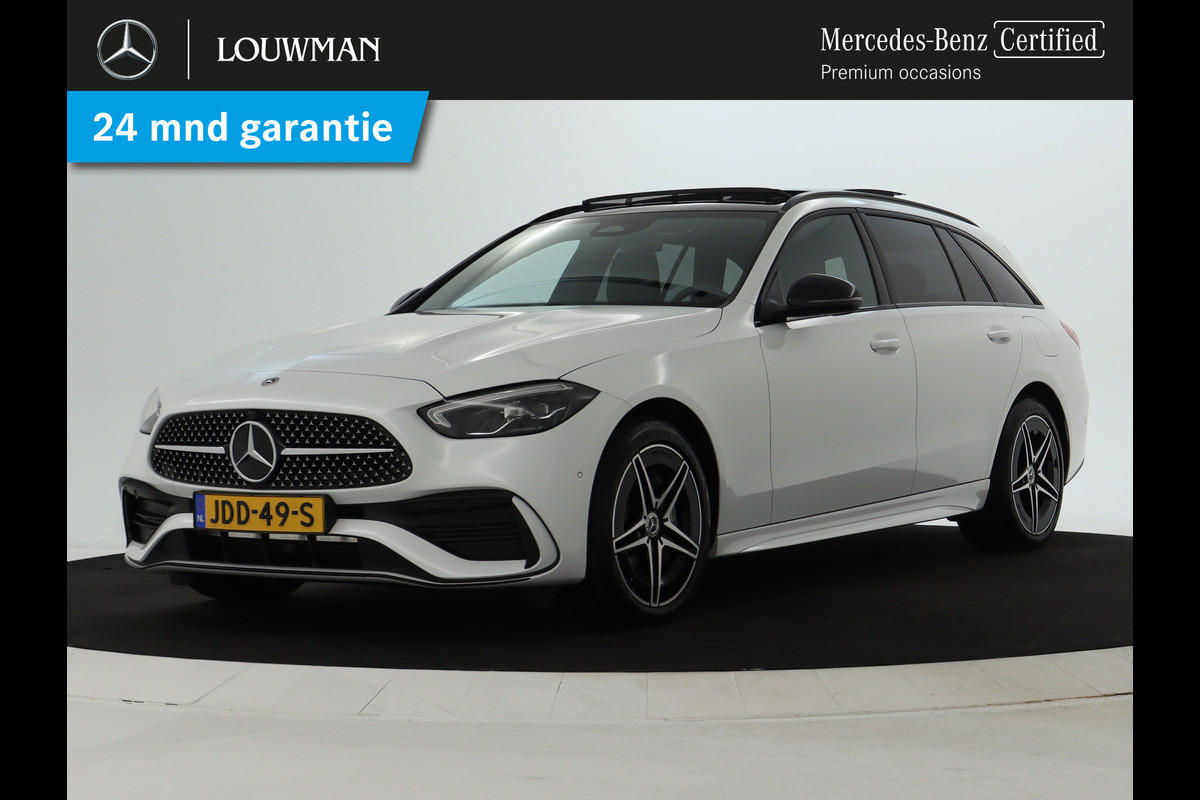 Mercedes-Benz C-Klasse Estate 300 e AMG Plug-In Hybride | AMG Line | Night Pakket | Trekhaak | Panorama Schuif-Kanteldak | Keyless-Go | Inclusief 24 maanden MB Certified garantie voor Europa. Mercedes-Benz C-Klasse Estate 300 e AMG Plug-In Hybride | AMG Line | Night Pakket | Trekhaak | Panorama Schuif-Kanteldak | Keyless-Go | Inclusief 24 maanden MB Certified garantie voor Europa.