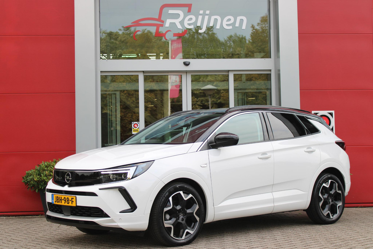 Opel Grandland 1.2 Turbo 130PK AUTOMAAT ULTIMATE | STOEL/STUUR/VOORRUIT VERWARMING | ACHTRERUITRIJ CAMERA | DODEHOEK DETECTIE | ELEKTRISCH BEDIENBARE ACHTERKLEP | FULL LED MATRIX KOPLAMPEN | NAVIGATIE | 19" LICHTMETALEN VELGEN | ALCANTARA BEKLEDING | APPLE CARPLAY/ANDROID AUTO | DRAADLOZE TELEFOONLADER | KEYLESS ENTRY/START | BLACK PACK | ADAPTIVE CRUISE CONTROL | Opel Grandland 1.2 Turbo 130PK AUTOMAAT ULTIMATE | STOEL/STUUR/VOORRUIT VERWARMING | ACHTRERUITRIJ CAMERA | DODEHOEK DETECTIE | ELEKTRISCH BEDIENBARE ACHTERKLEP | FULL LED MATRIX KOPLAMPEN | NAVIGATIE | 19" LICHTMETALEN VELGEN | ALCANTARA BEKLEDING | APPLE CARPLAY/ANDROID AUTO | DRAADLOZE TELEFOONLADER | KEYLESS ENTRY/START | BLACK PACK | ADAPTIVE CRUISE CONTROL |