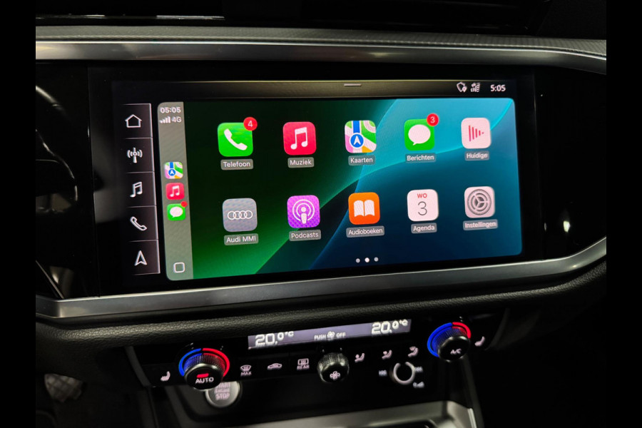 Audi Q3 35 TFSI Pro Line, Matrix Led, Virtual Cockpit, ACC, Blind Spot, Apple Carplay, Clima, PDC, S-Line Velg 19", Onderhouden