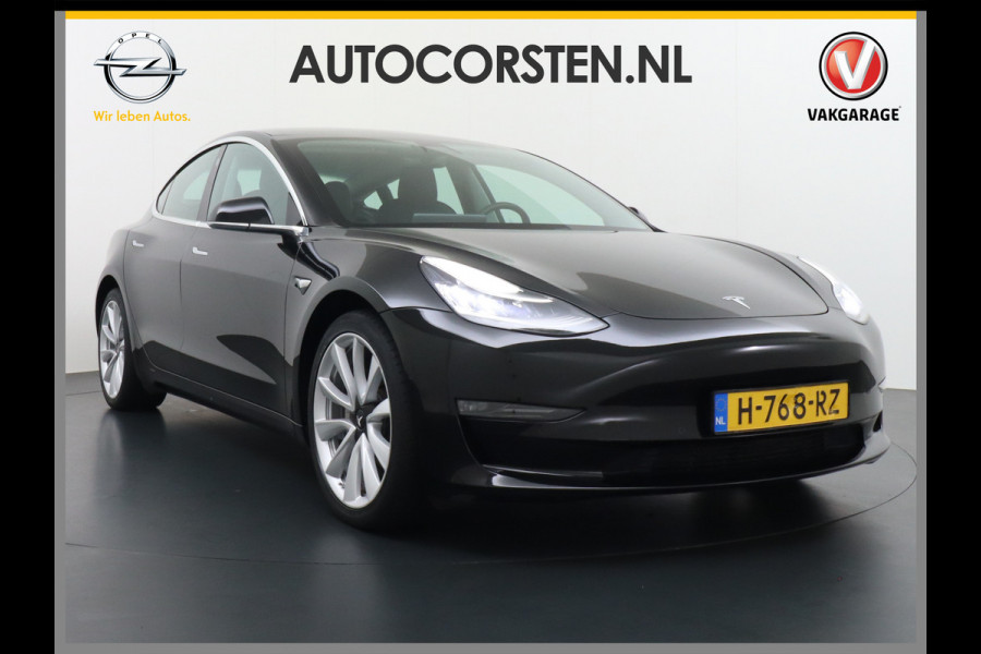 Tesla Model 3 Long Range AWD 75kWh 463PK SOH 99% 19"Lmv FSD-3 Computer Premium Audio AutoPilot Panoramadak Camera's Leer Adaptive-Cruise-Contr 4WD Stoel en achterbank verwarming Elektr.Stoelen+Memory+Easy-Entry WiFi Origineel Nederlandse Auto Garantie op Accu/Motor tot 22-04-2028/192.000km