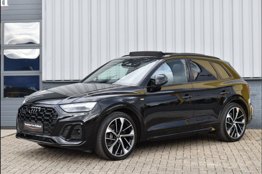 Audi Q5 50 TFSI e S-Line 299 Pk Pano Luchtvering Sfeer Keyless Matrix Led Leder SQ5 21 Inch