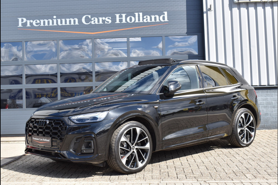 Audi Q5 50 TFSI e S-Line 299 Pk Pano Luchtvering Sfeer Keyless Matrix Led Leder SQ5 21 Inch