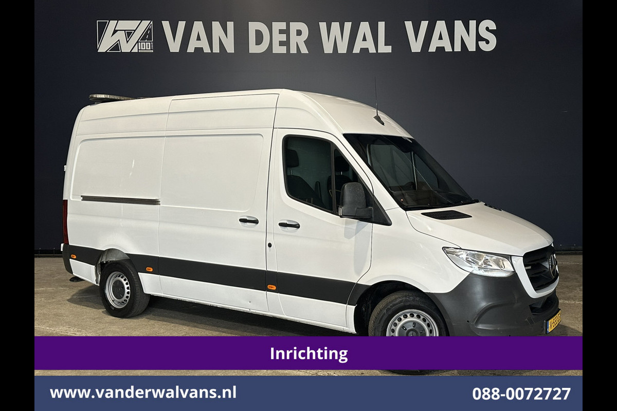 Mercedes-Benz Sprinter 316 CDI 164pk 3500kg Trekhaak L2H2 Inrichting Euro6 Airco | Standkachel | Camera | Cruisecontrol Apple carplay, android auto, parkeersensoren